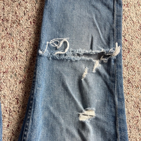 MOTHER SUPERIOR Denim The Flirt Jeans Cold Feet Wash Size 28 Distressed - Picture 13 of 14